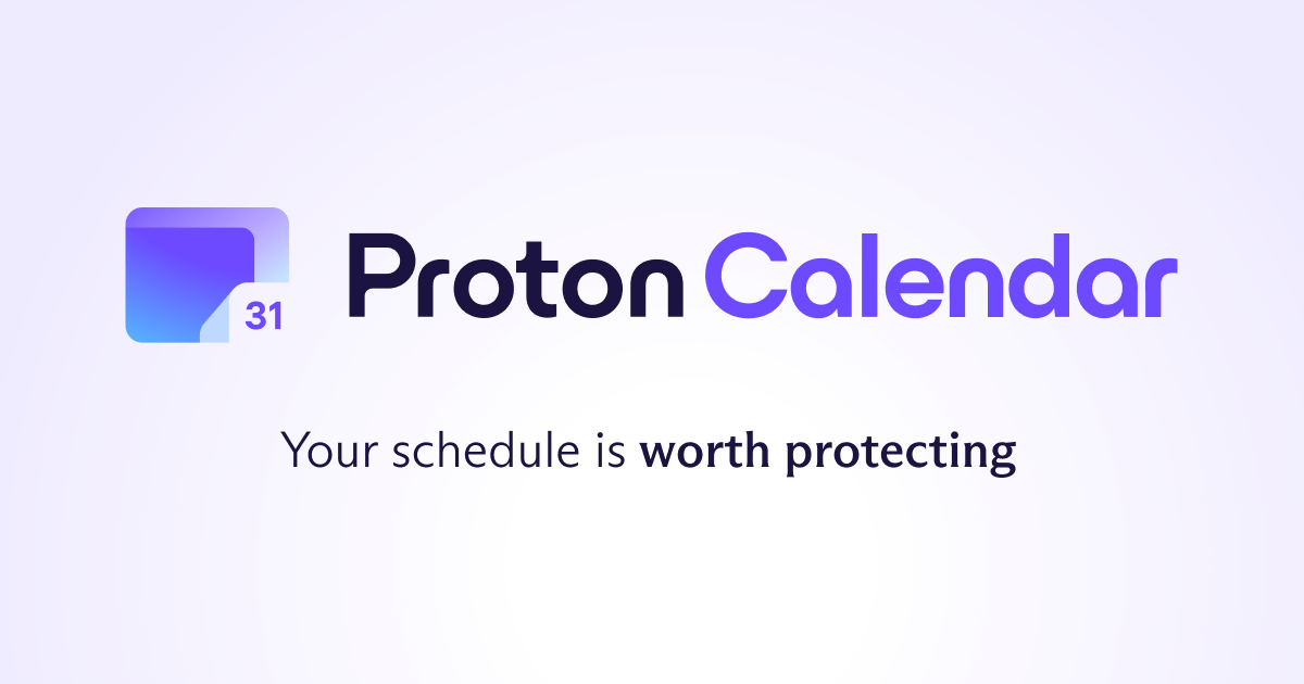 Preview image of website "Proton Calendar"